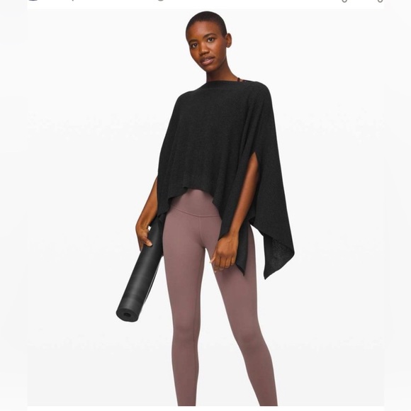 Lululemon Dark Grey Shawl / Poncho Wrap One Size - Picture 1 of 10